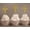 Glitter Gold, variant on Darling Souvenir, Christening Baptism Cupcake Toppers, Dessert Decorations - Pack Of 20
