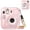 Glittering Pink, variant on FINTIE Protective Clear Case for Fujifilm Instax Mini 13 Instant Camera - Crystal Hard Shell Cover with Upgraded Film Pocket for Storing Photos & Removable Shoulder Strap, Clear