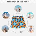 thumbnail image 6 of Orange Blue Leopard Pattern Swim Trunks Quick Dry Beach Pool Board Shorts Lightweight Stylish Print Sizes 2T to XL, 6 of 8