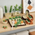 thumbnail image 5 of Yucurem 1 Set Miniature Dollhouse Farm Model Kit: Mini Vegetable Furniture Landscape Models, Vegetable Zen Garden Sand Tray Ornament for Office Desk Decor Accessories, 5 of 8