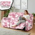 thumbnail image 3 of Xoenoiee Pink Butterfly Print Recliner Chair Covers 8 Piece Stretch Couch Covers Washable Recliner Slipcovers Couch Cover Furniture Protector Jacquard Sofa Cover for Pets Kids, 3 of 7