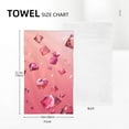 thumbnail image 5 of Pink Diamonds Fallen Face Wash Cloth 27.5×16in Hand Towels Bathroom Soft Absorbent Kitchen Towel Spring Decorative Dish Hotel Gym Spa, 5 of 5