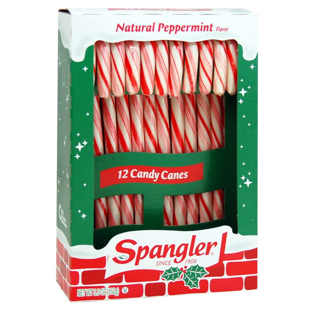 Christmas Candy Traditional Peppermint Candy Canes (12ct Box) - Walmart