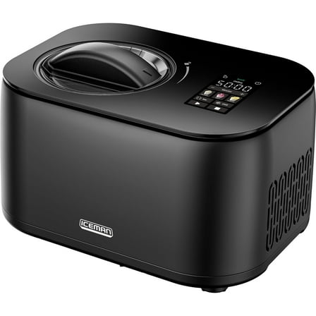 Iceman Trio Ice Cream, Frozen Yogurt, and Italian Ice Maker, No Pre-Freezing - Black