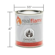 Real Flame Premium Gel Fuel - 13 Oz. Cans - 24 Pack