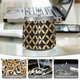 thumbnail image 6 of Yayeee Ashtray with Lid for Cigarette Smokeless Stainless Steel Home Ash Holder, Black Geometric, 6 of 7