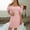#27 Pink, variant on Floenr Sundresses for Women,Women Summer Dresses Solid Color Short Sleeve Casual Knee Length Dress