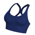 thumbnail image 4 of Toystoory Sujetador de Yoga para mujer, deportes, sujetador con relleno con aumento, camisetas sin mangas, chaleco, entrenamiento, Fitness, Uniforme atlético Azul marino METRO, 4 of 6