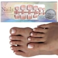 thumbnail image 1 of EIGTHTAIL Delicate French Toe Nail Designs Press on Toenails Perfect for Home and Office, 1 of 19