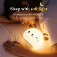 thumbnail image 3 of Linda luz nocturna para niños, regalos de cumpleaños para bebés, linda luz nocturna de silicona para bebés con sensor táctil, luz nocturna portátil y recargable por USB para niños, 3 of 5