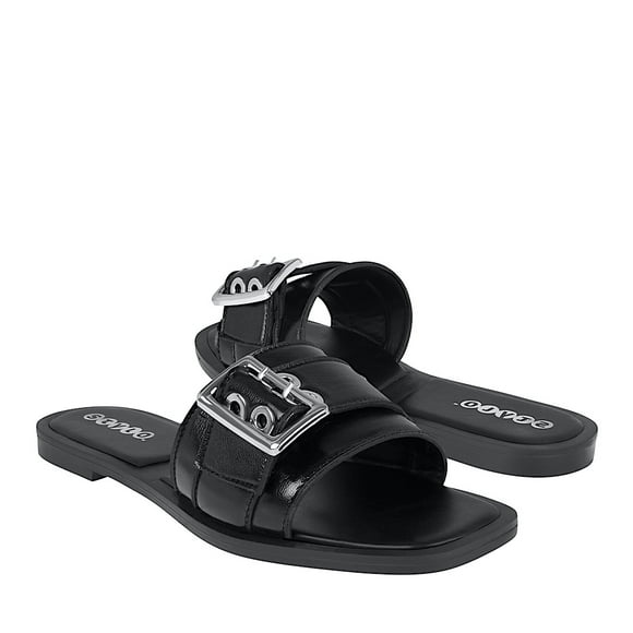 SANDALIAS DAMA STYLO 10502 SIMIPIEL NEGRO