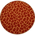thumbnail image 2 of Furnish My Place Giraffe On Stilts Area Rug, Animal Print Area Rug, Pet-Friendly Rug, Baby Nursery Mat, Indoor Area Rug, Perfect for Living Room, Playroom, 3' Round - Set of 5, 2 of 5