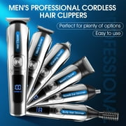 Hair Clippers for Men, Hair Trimmer, Men's Grooming Kit, Beard Trimmer, 15 in 1 Cordless Electric Hair Clipper Kit, USB Rechargeable Waterproof Hair Cutting Kit