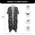 thumbnail image 6 of SCRAWLGOD Palm Tree Print Womens Swimsuit Cover Up Loose Casual Beach Cover Up Flowy Breathable Swimsuit Coverup for Summer Beach, 6 of 6
