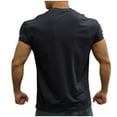 thumbnail image 3 of Chiccall Mens Workout T Shirts Summer Bodybuilding Short Sleeve Crew Neck Muscle Tee Tops Black, 3 of 5