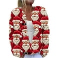 thumbnail image 2 of Jsaierl Christmas Cardigan for Women Warm Open Front Comfy Knit Ugly Sweaters Fashion Outfits Long Sleeves Sweater Jacket, 2 of 5