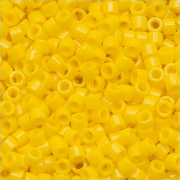 Miyuki Delica Seed Beads 11/0 Opaque Canary Yellow DB1132 7.2 Grams