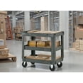 thumbnail image 4 of Heavy-Duty 3-Layer Rolling Cart 600LB Capacity Indoor Outdoor, 4 of 13
