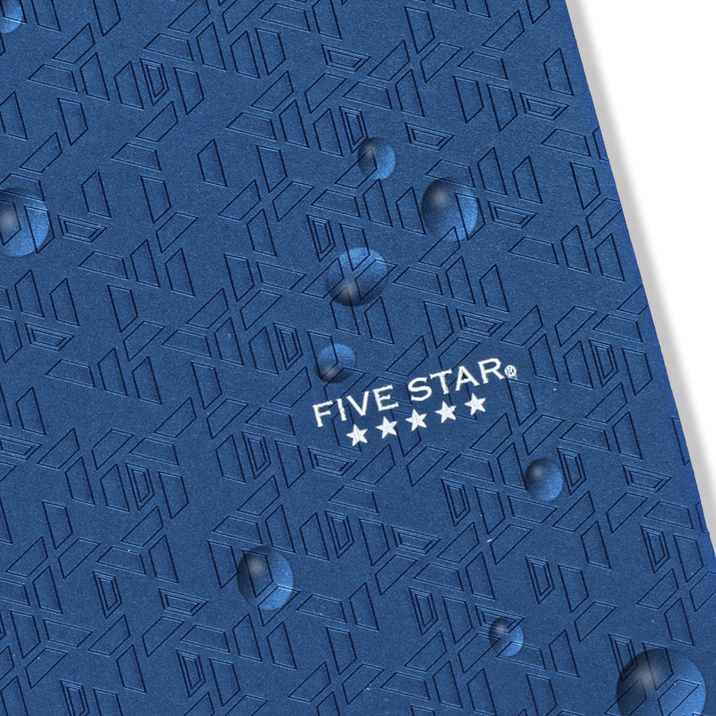 (2 pack) Five Star 2-Pocket Stay-Put Plastic Folder, Pacific Blue (333420A-WMT22)
