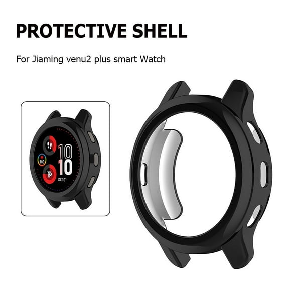 Peggybuy Bracelet Protective Shell Watch Screen Protector Case for Garmin Venu 2 Plus