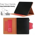 thumbnail image 2 of for iPad Pro 11 Inch 5th Generation 2024 PU Leather Wallet Case, with Card Pocket/Pencil Holder/Typing Angle Auto Sleep/Wake for iPad Pro 11 2024 Vegan PU Leather Magnetic Cover, Red, 2 of 7