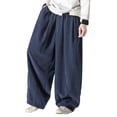 thumbnail image 2 of YUELONGHU Adult Men Casual Pants Men's Casual Pants Men's Corduroy Harlan Casual Loose Long Floor Length Trousers, 2 of 5