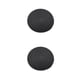 thumbnail image 1 of Kearding Woven Coaster Household Rounded Weaving Craft Desk Tableware Pad Thick Cup Drink Coasters Mat Rope Cotton Table for Home Bar Negro luz 2Conjunto, 1 of 6