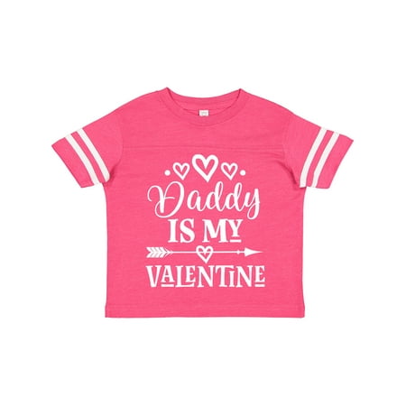 

Inktastic Daddy is My Valentine Girls Gift Toddler Toddler Girl T-Shirt