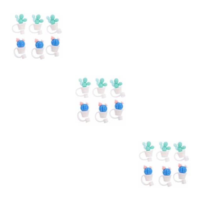 Naiovety Tapón de pajita de silicona, tapa antipolvo reutilizable para beber, herramienta de sellado, accesorios para vasos de vidrio, tapones Type1 NO1