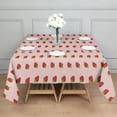 thumbnail image 3 of Red Strawberry Plants Fruit Pink Pattern Square Tablecloth,Waterproof Square Table Cover,Wipeable Spillproof Washable Table Cover for Home Kitchen Party Decor 42"X42"(107x107cm), 3 of 6