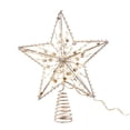 thumbnail image 1 of Adorno de estrella para árbol de Navidad BLESIY con luces LED 20 cm x 25 cm, 1 of 8