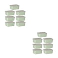 thumbnail image 2 of Contenedores de almacenamiento Bewildely transparentes 7 piezas Verde, 2 of 6