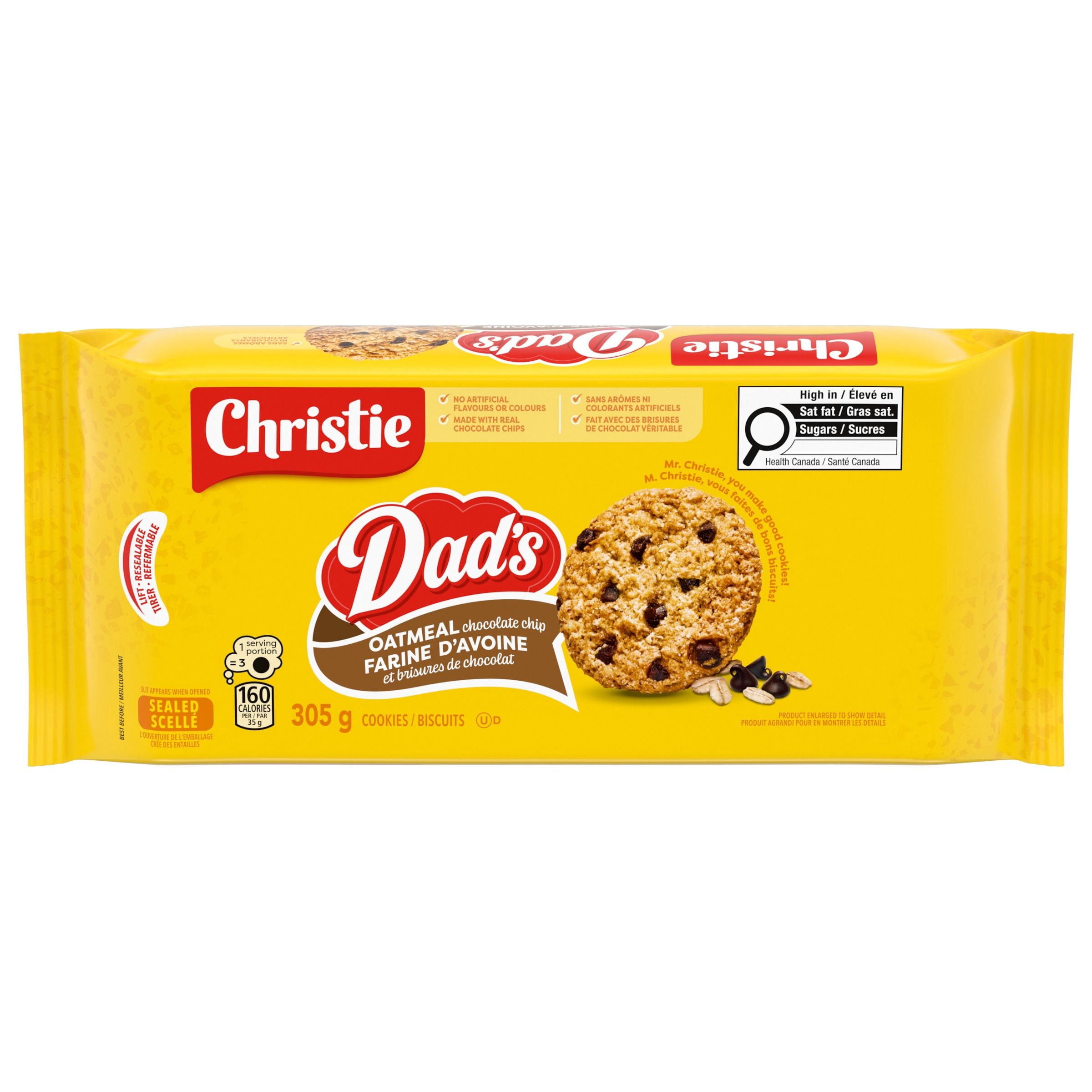 Christie Dads, Oatmeal Chocolate Chip Cookies