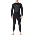 thumbnail image 1 of Naiovety Trajes de neopreno traje de buceo ultrafino de secado rápido para hombres y hombres traje de neopreno pantalones de manga larga protección Deportes acuáticos linea negra/negra XL Naiovety OD003281-19, 1 of 6