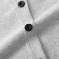 thumbnail image 5 of Maean Boys Girls Cardigans Sweater V Neck Long Sleeve Button Ribbed Knit Sweaters School Uniforms Tops, 5 of 6