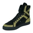 thumbnail image 4 of Men High Top Shoes By FIESSO AURELIO GARCIA ,Fancy Rhine stones 2402 Black Gold, 4 of 8