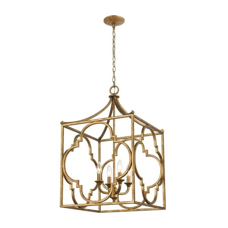 

Elk Home Wembley 19 Wide 4-Light Chandelier - Antique Gold