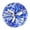 Blue, variant on Pack of 2 Cheerleading Pom Poms 12.6 inch Foil Plastic Metallic Cheerleader Pom Poms for Cheer Sport Team Spirit Cheering, Sports Games Props and Colored Room Decor .