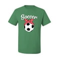 thumbnail image 2 of Wild Bobby, Cute Soccer Mom Ribbon Soccer Ball Gift Sports, Mother's Day, Men Graphic T-Shirt, Kelly, Large, 2 of 3