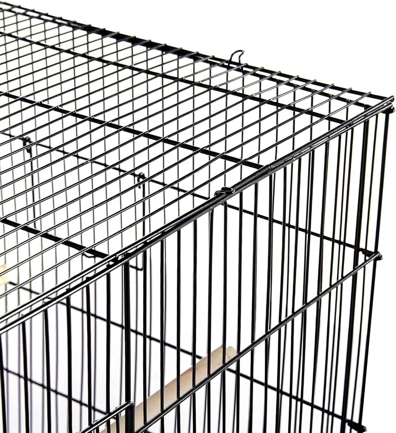 WSWJY Pet Products Stackable Rectangle Flight Bird Cages for Small Birds Parrots Parakeets Cockatiels Conures Budgies Lovebirds Canaries Finches w/Slide-Out Tray