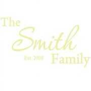 Personalized VWAQ Etched Glass Decal Custom Family Name