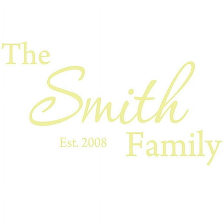 Personalized VWAQ Etched Glass Decal Custom Family Name