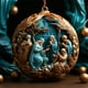 thumbnail image 4 of Wmhnj Adorno navideño redondo plano de acrlico para rbol de Navidad con diseño en relieve 3D de temtica religiosa, 8 x 8 x 3 cm, 4 of 9
