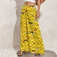 thumbnail image 3 of Palazzo Pants for Women, Funny Ducks Comfy Womens Wide Leg Baggy Pants, Casual Lounge Pants for Women Travel Vacation Outfits, 3 of 5