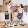 thumbnail image 6 of 2-Piece Kitchen Rugs Set Non-Slip Mats Carpet Floor for Kitchen, Bathroom (19.7"x27.6" & 19.7"x47.2") Christmas Spices and Holly Leaves, 6 of 7