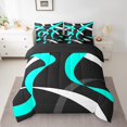 thumbnail image 2 of Erosebridal Geometric Stripe Bedding Queen Size,Abstract Artwork Comforter Sets with Sheets,Geometry Lines Decor,Reversible,Lightweight,7 Pieces, 2 of 5