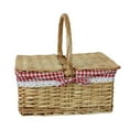 thumbnail image 4 of Picnic Basket Rattan Storage,Serving Basket, Rustic,Wicker Woven Basket Wicker Storage Hamper for Parties, Camping Sandwiches, 4 of 8