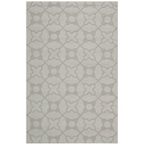 SAFAVIEH Impressions Richmal Geometric Wool Area Rug, Silver, 4' x 6'