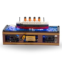 Brick Loot Titanic Ship Building Set with LED Light Kit 319 Pieces Compatible with LEGO