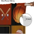 thumbnail image 6 of Basketball Curtains Boys Sport Kid Curtains for Bedroom, Basketball Sport Theme Window Treatments for Living Room,Teen Boys Girls Room Decor Drapes 2 Panel Sets,42x63 Inch, 6 of 6